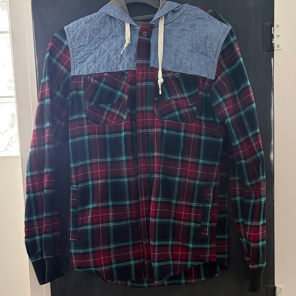 Modern Amusement Red and Blue Plaid Jacket